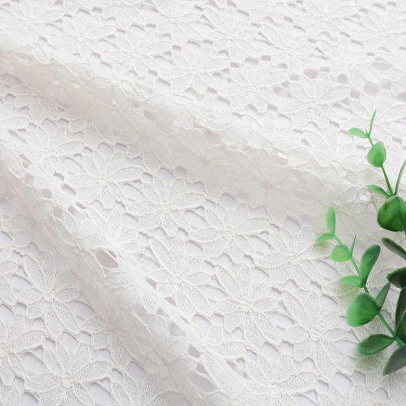 Lace Fabric Cutwork Women's Nylon for Women's Wear Wholesale Supplier 3